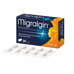 MIGRALGIN 250 mg 20 neobalených tablet