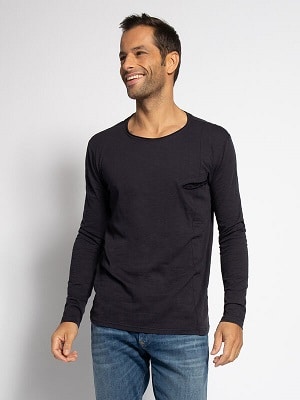 Pánské tmavě modré tričko Key Largo Long Sleeve Top navy