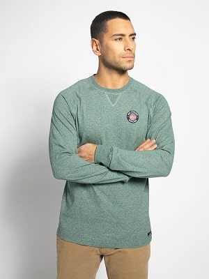 Pánské zelené tričko New Zealand Auckland Long Sleeve Top mottled green