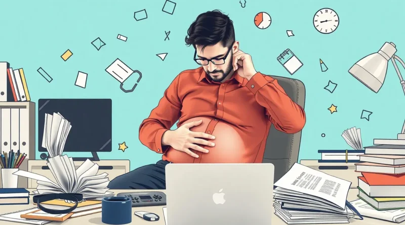 Stres a přibírání na břiše – hormon kortizol může způsobovat ukládání tuku v pase